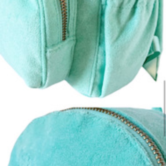 NEW STONEY CLOVER LANE X TARGET Terry Cloth Embossed Backpack in Light Green - Picture 4 of 5
